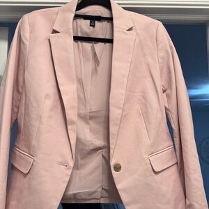 Ann Taylor Factory Soft Pink 2 pc suit